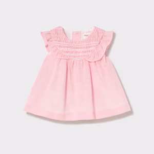 vestido de nido de abeja rosa
